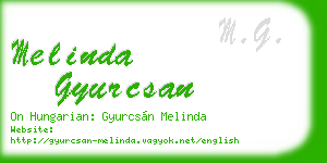 melinda gyurcsan business card
